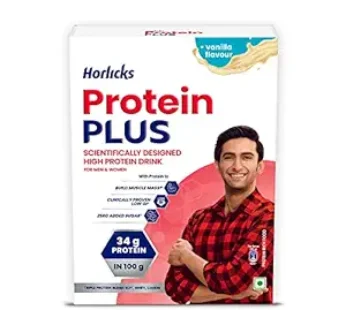 HORLICK PROTEIN PLUS VANILA (400 GM)